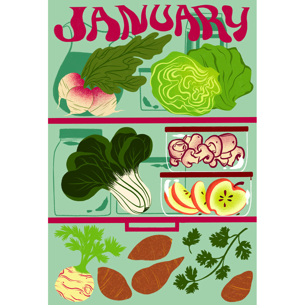 Phully Rooted: A Guide To Eating Seasonally & Locally in Philadelphia/PA –– Poster Layout